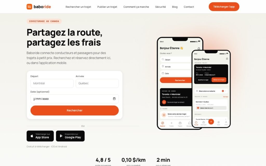 Aperçu du site Baboride